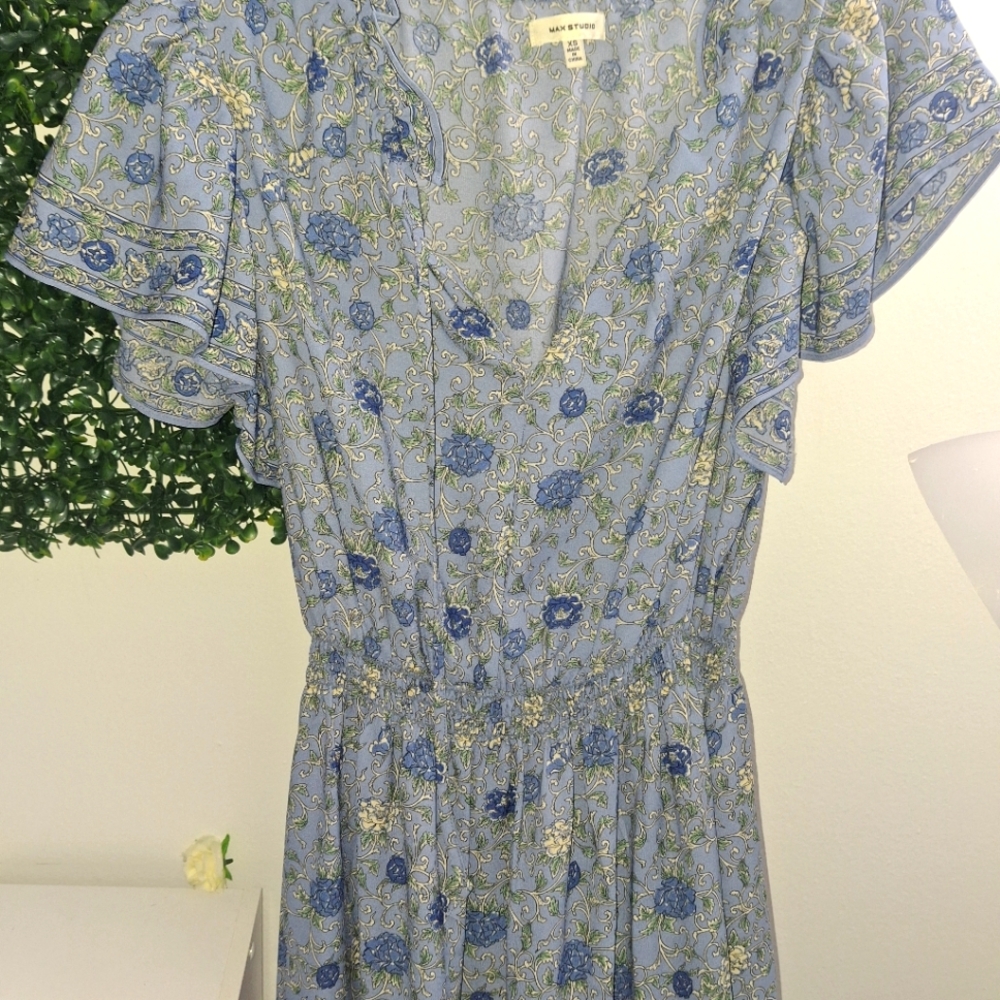 Blue Floral Dress